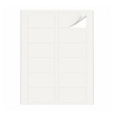 Lots d'étiquettes blanches M - 100 feuilles
