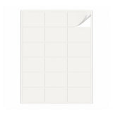 Lots d'étiquettes blanches S - 100 feuilles