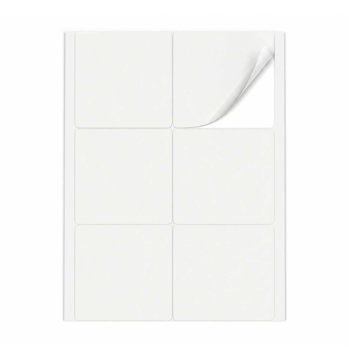 Lots d'étiquettes blanches L - 100 feuilles