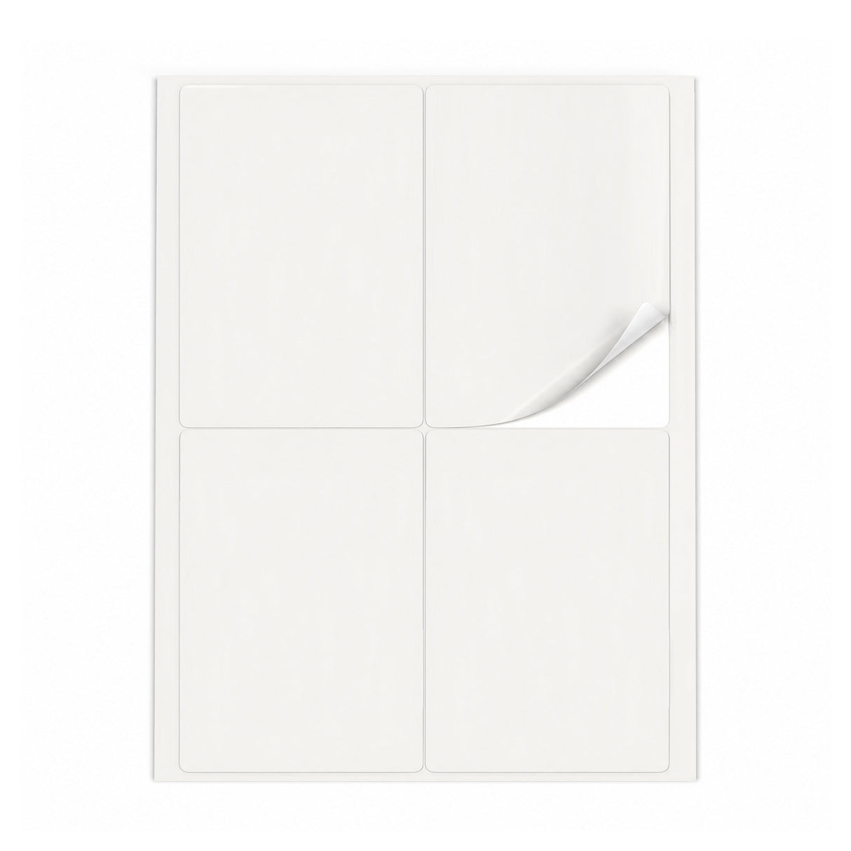 Lots d'étiquettes blanches L - 100 feuilles