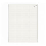 Lots d'étiquettes blanches XS - 100 feuilles