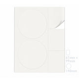 Lots d'étiquettes blanches ML - 100 feuilles