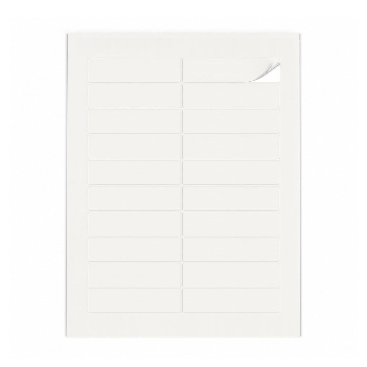 Lots d'étiquettes blanches S - 100 feuilles