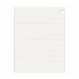 Lots d'étiquettes blanches L - 100 feuilles