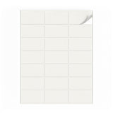 Lots d'étiquettes blanches S - 100 feuilles