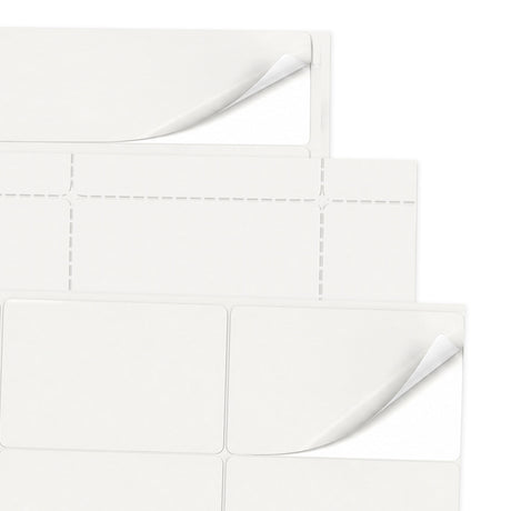 Lots d'étiquettes blanches M - 100 feuilles