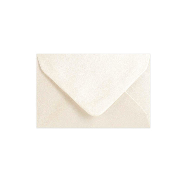 Oyster Gummed V-Flap Greeting Card Envelope (62 x 94mm)