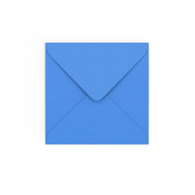 Bright Blue Gummed V-Flap Envelope (130 x 130mm)