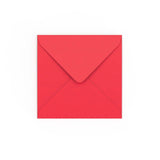 Enveloppe rouge éclatante 130x130 mm