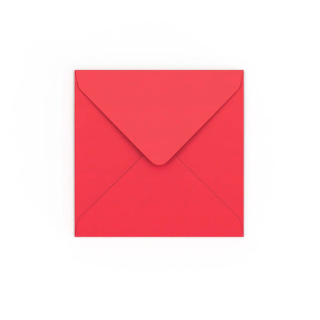 Enveloppe rouge éclatante 130x130 mm