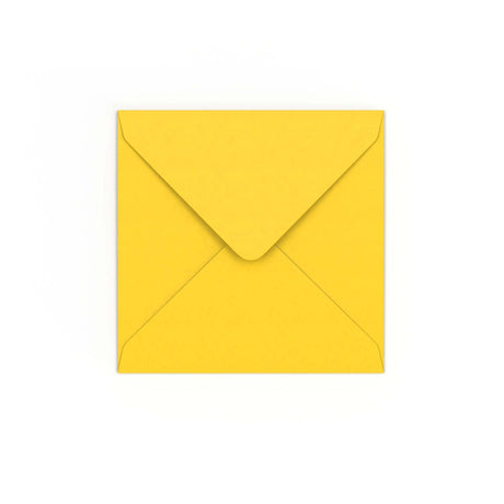 Enveloppe jaune 130x130 mm