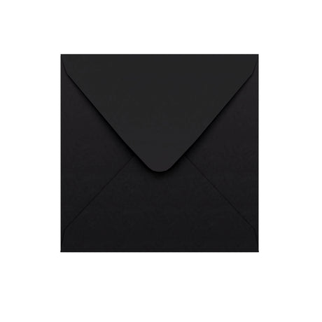 Enveloppe noire à rabat en pointe 155x155 mm