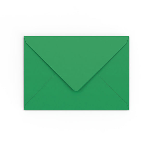 C6 Dark Green Gummed V-Flap Envelope (114 x 162mm)