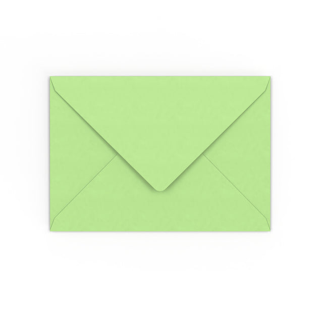 C6 Pale Green Gummed V-Flap Envelope (114 x 162mm)