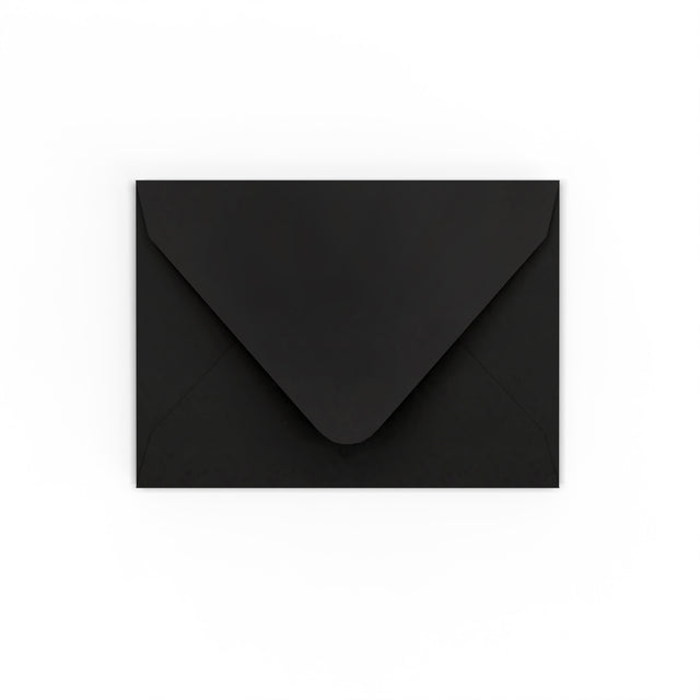 C7 Black Gummed V-Flap Envelope (82 x 113 mm)