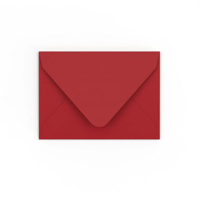 C7 Dark Red Gummed V-Flap Envelope (82 x 113mm)