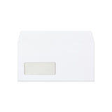 Enveloppe blanche 110x220 mm (DL)
