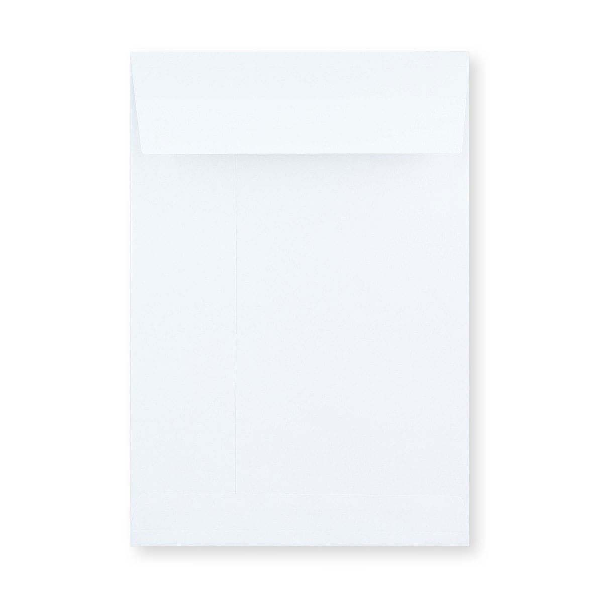 Enveloppe blanche à soufflet 254x178x25 mm
