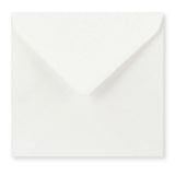 Enveloppe blanche vergée légère (90 g/m²) 155x155 mm
