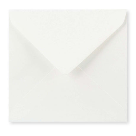 Enveloppe blanche vergée légère (90 g/m²) 155x155 mm