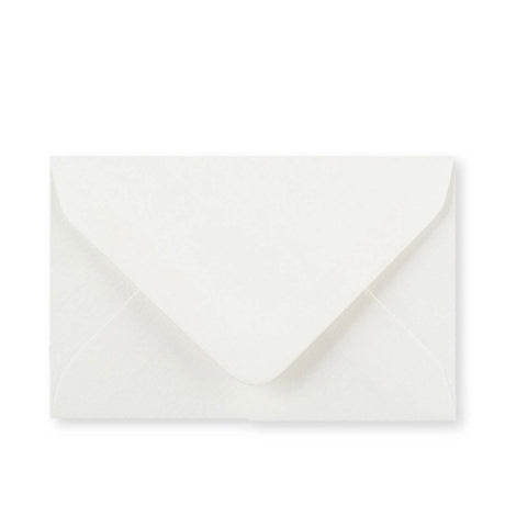 Enveloppe blanche vergée légère (90 g/m²) 62x94 mm