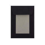 Enveloppe Noire avec Dos en Carton Rigide 162x114 mm (C6)
