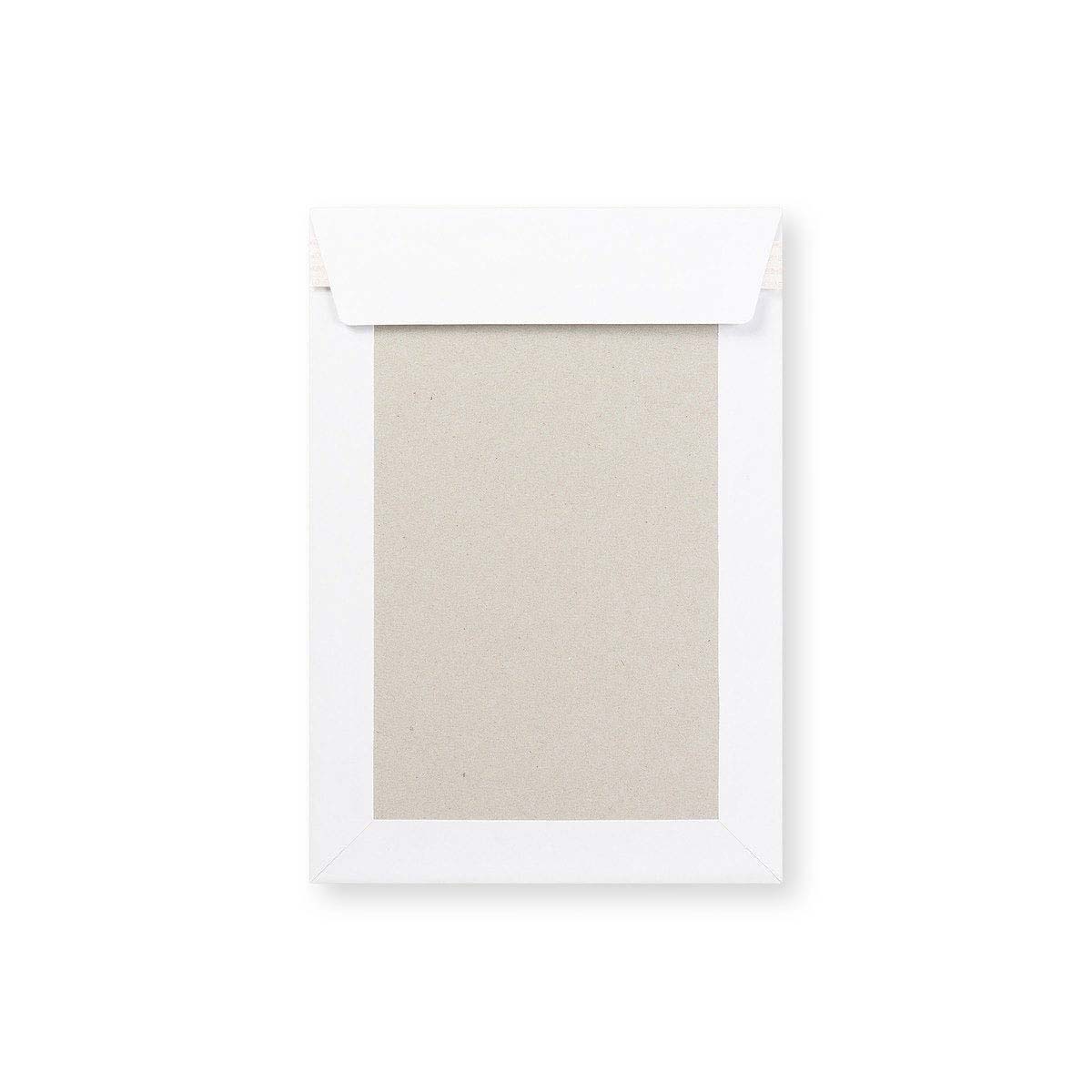 Enveloppe Blanche à Dos Cartonné 254x178 mm