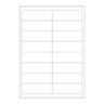 White Adhesive Labels White 99.10 x 34 mm (16 labels)