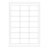 Étiquettes adhésives blanches et transparentes