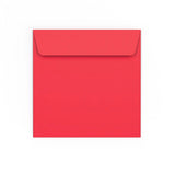 Enveloppe rouge éclatante 155x155 mm