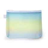 Pochette en maille de nylon dégradé avec fermeture à glissière