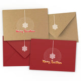 Enveloppe Motif Noël Flocon de neige