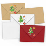 Enveloppe de Noël Sapin de Noël