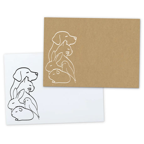 Enveloppe Motif Animaux de compagnie