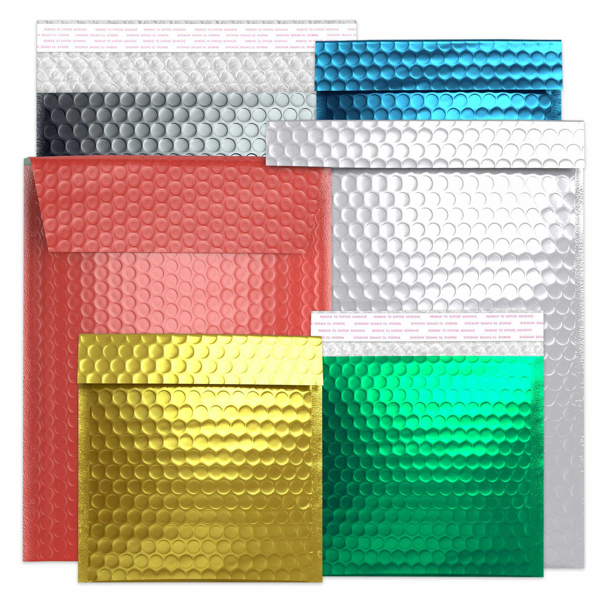 Sachets à bulles métallisés brillants