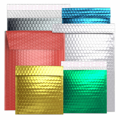 Sachets à bulles métallisés brillants