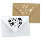 Enveloppe Motif Empreinte de patte