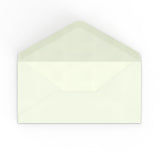 Enveloppes en papier blanc lait martelé