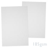 Papier blanc vergé 185g/m²