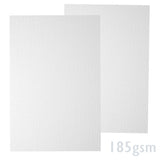 Papier blanc vergé 185g/m²