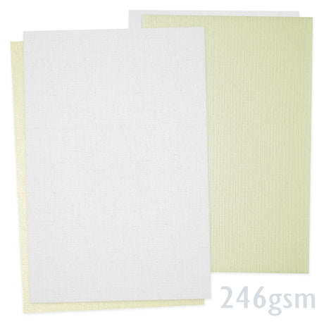 Papier texturé lin 246g/m²