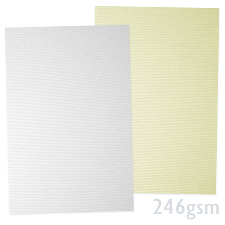 Papier texturé lin 246g/m²