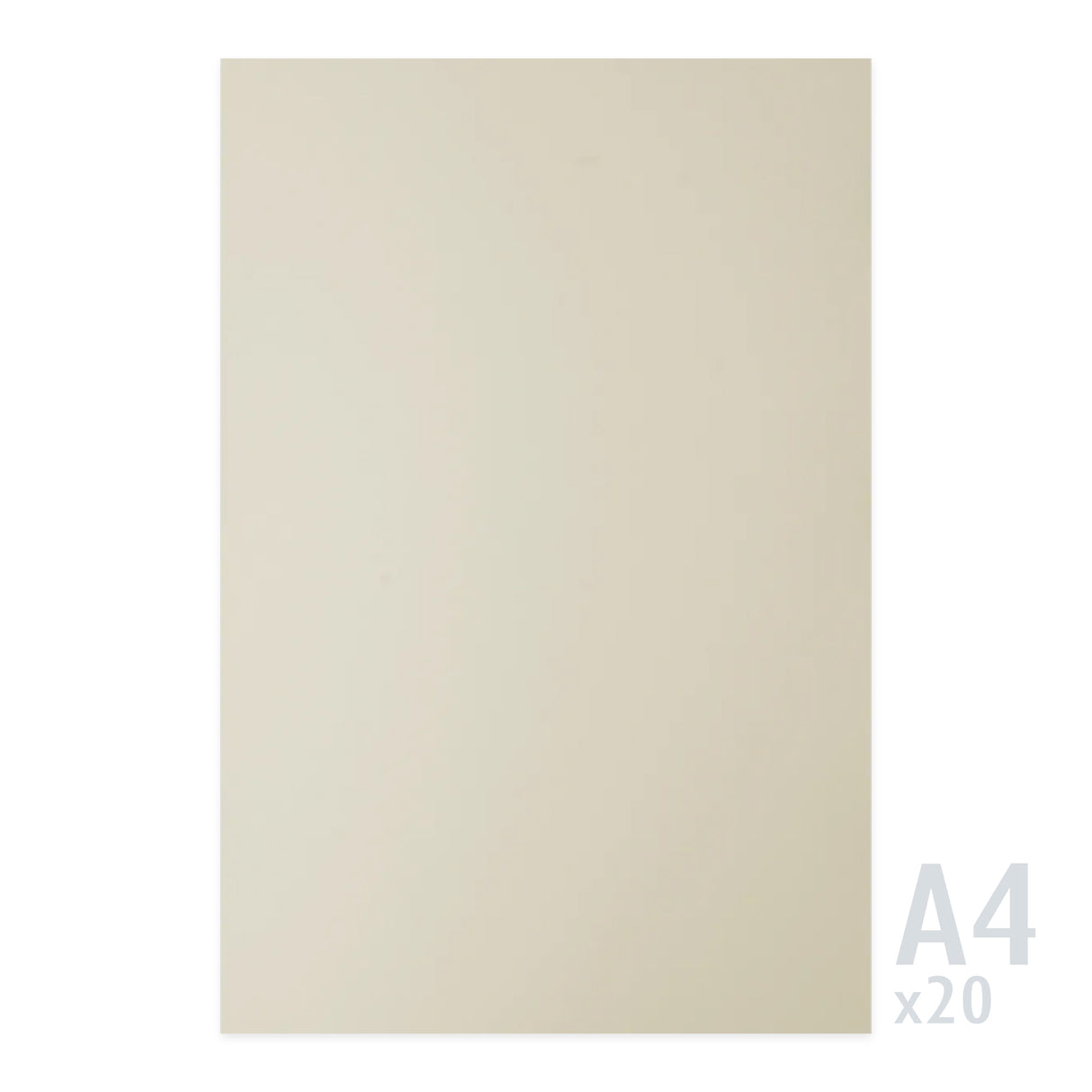 Papier Sirio Color crème 140g/m² - 20 feuilles A4