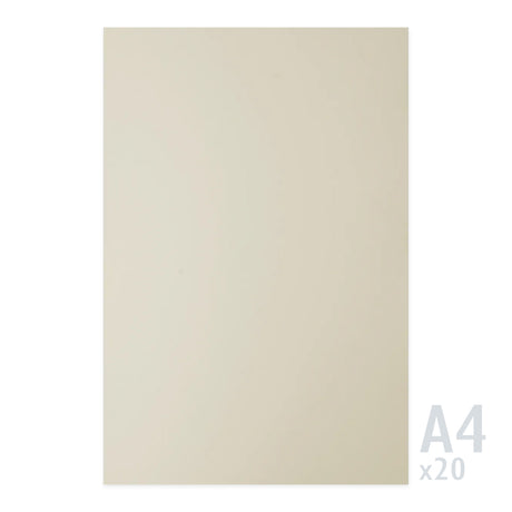 Papier Sirio Color crème 140g/m² - 20 feuilles A4