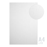 Papier texturé lin 215g/m² - 10 feuilles A4