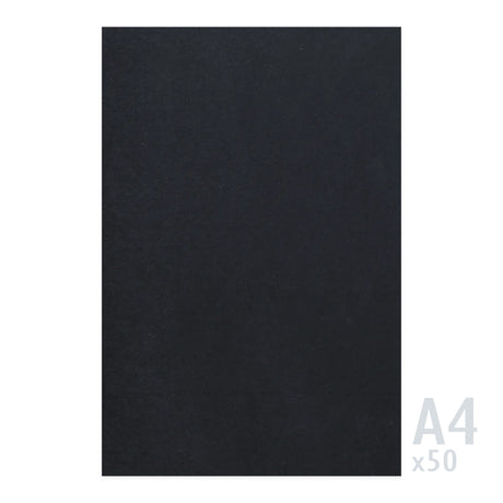 Papier noir 225g/m² - 50 feuilles A4