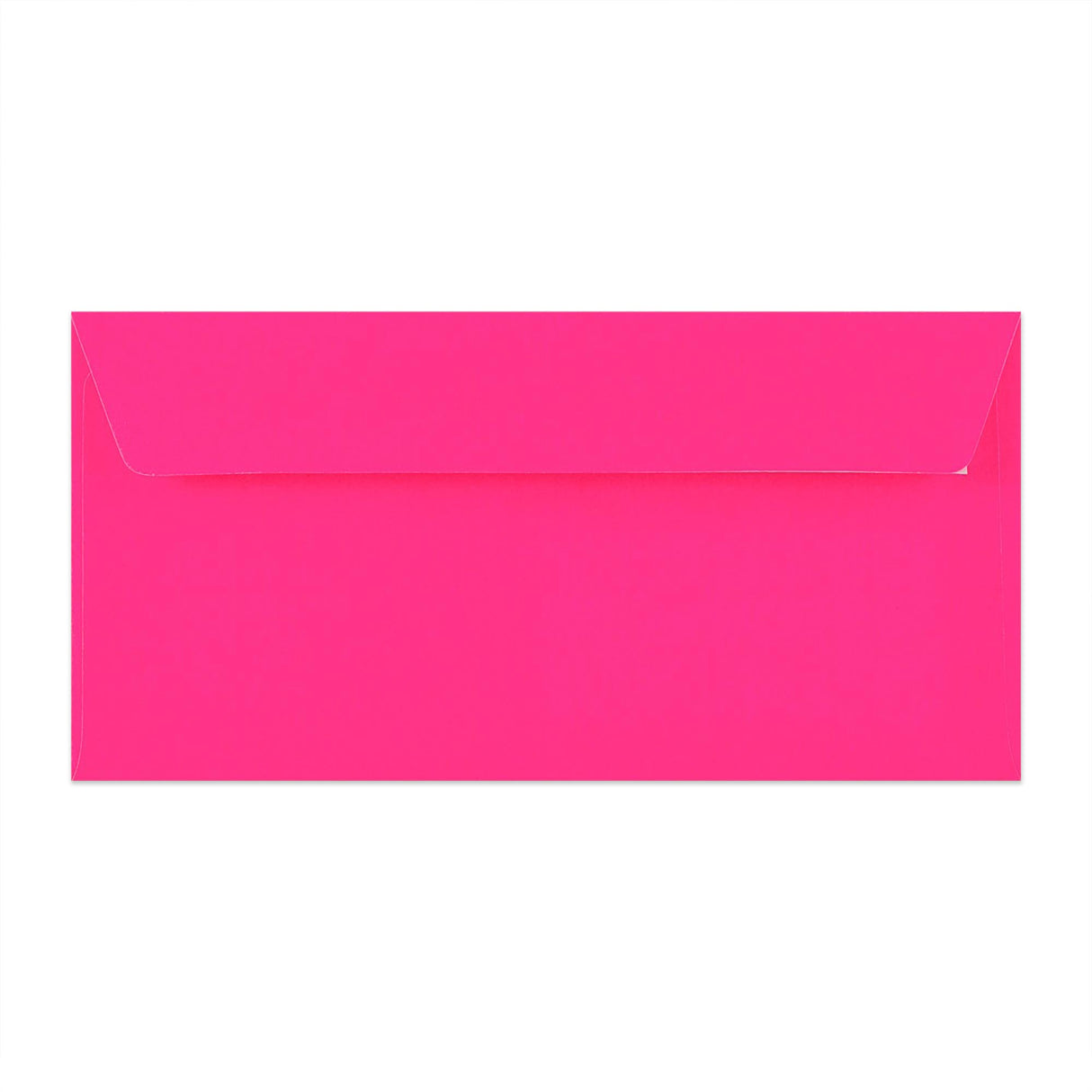 Enveloppe rose néon avec fenêtre 110x220 mm (DL)