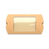 Boîtes oreillers Kraft avec fenêtre