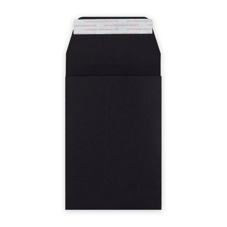Enveloppe noir à soufflet 162x114x25 mm (C6)