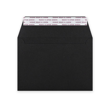 Enveloppe noire cartonnée 114x162 mm (C6)